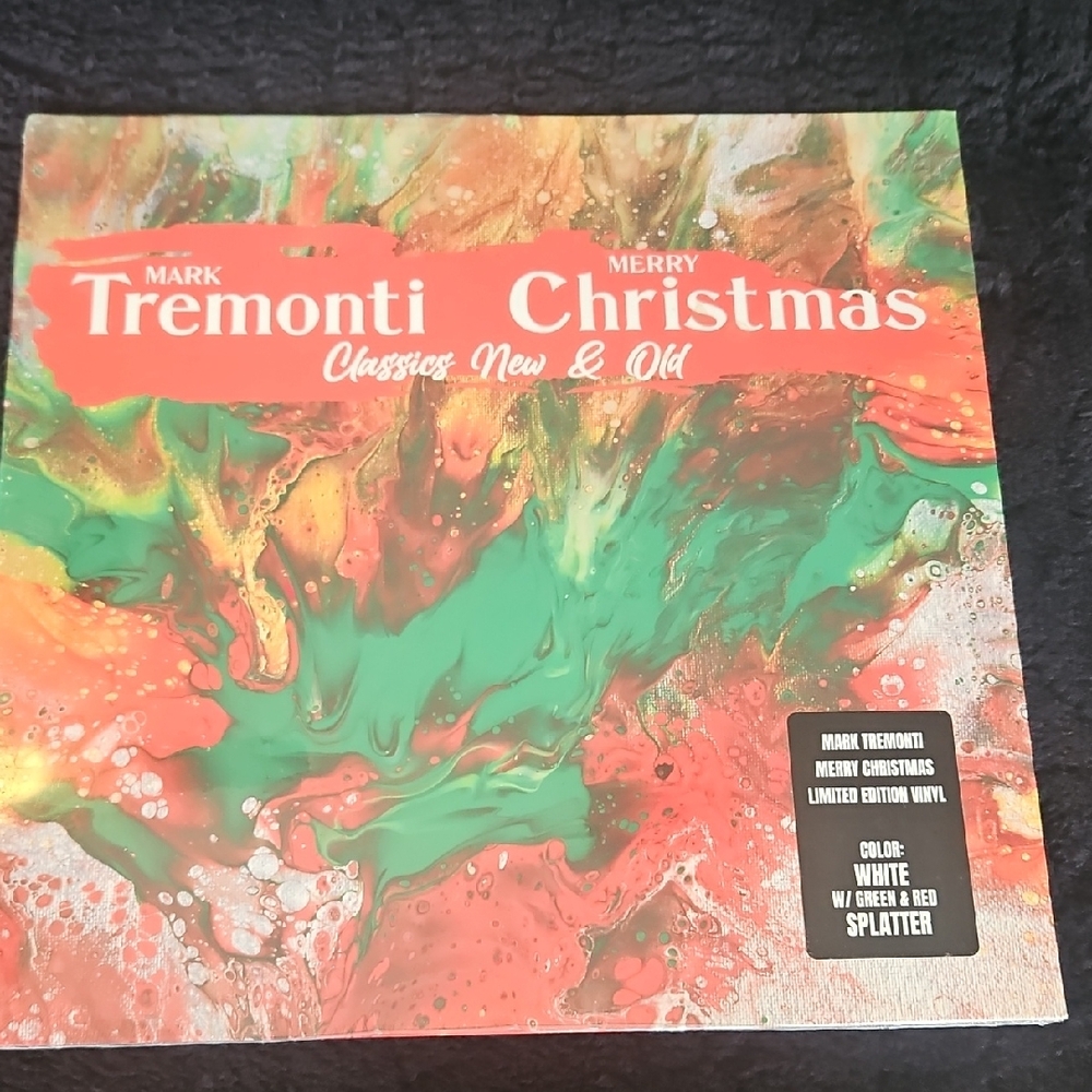 Merry Christmas Vinyl - Red and Green Splatter- New, Wrap Intact